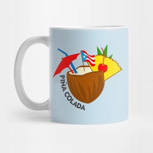 Pina Colada Puerto Rican Latino Food Tropical Drink Mug